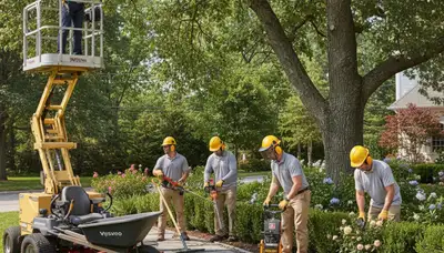 Las Vegas, NV arborist trimming desert trees for landscaping maintenance and tree care
