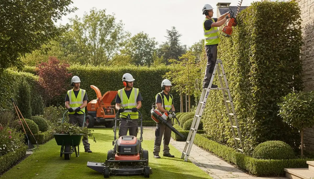 Tree service crew in Las Vegas, NV providing professional tree trimming and landscape care