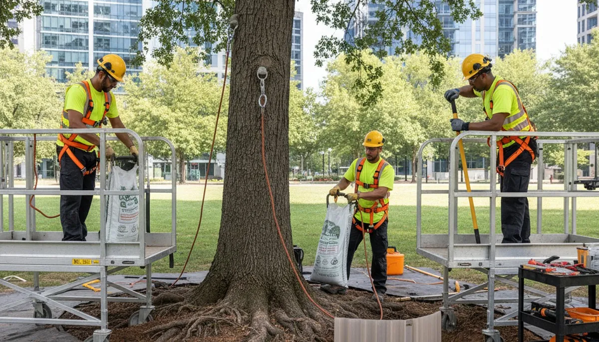 Las Vegas, NV tree care expert protecting roots for healthy trees and landscape stability