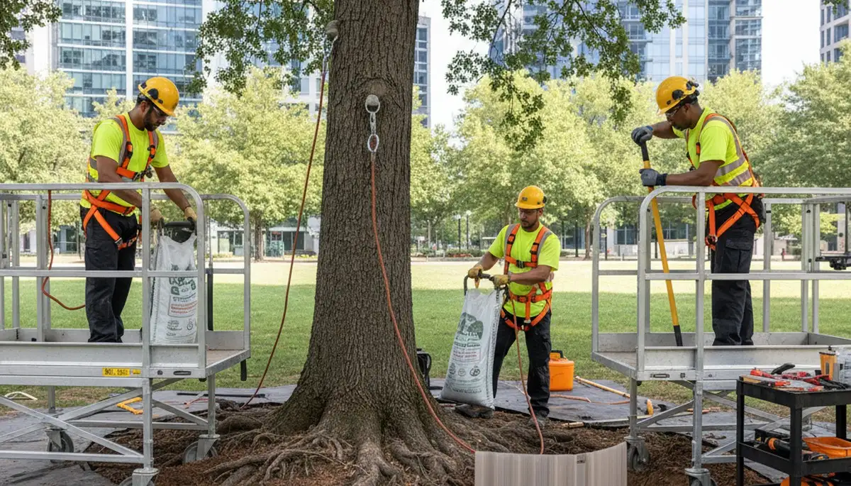 Las Vegas, NV tree care expert protecting roots for healthy trees and landscape stability