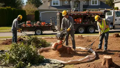 Las Vegas, NV shrub removal by Arbor Tree Care for overgrown and dead landscape shrubs