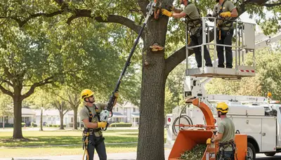 Las Vegas arborist treating diseased tree with professional tree disease care and inspection