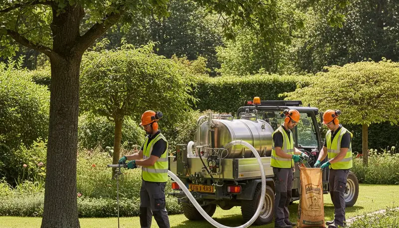 Tree fertilizing service in Las Vegas, NV to nourish desert-damaged trees and improve health
