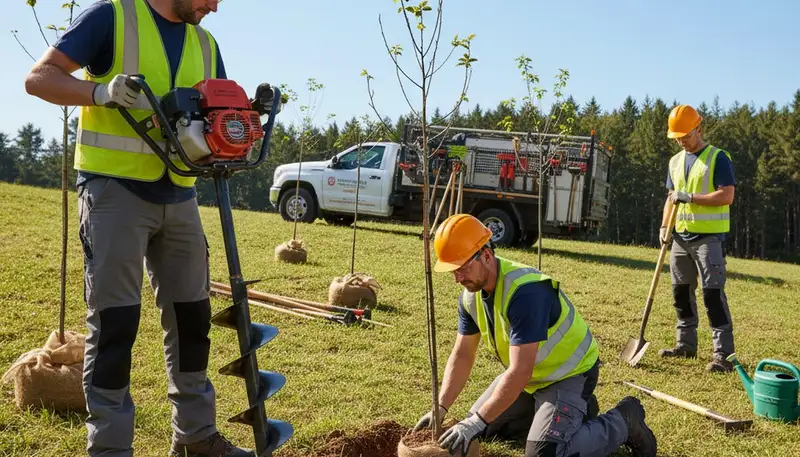 Tree planting service in Las Vegas, NV for desert-ready landscape establishment