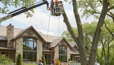 Tree service crew in Las Vegas, NV providing professional tree trimming and removal services