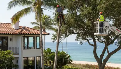 Tree service crew in Las Vegas, NV providing professional tree trimming and removal