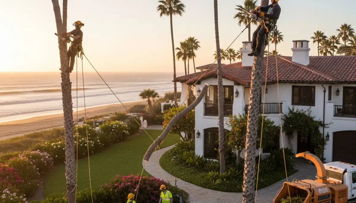 Tree service team in Las Vegas, NV providing professional tree trimming and removal services