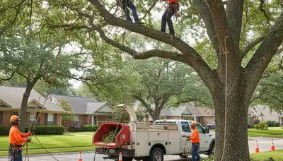 Las Vegas tree trimming crew providing expert tree care for safety, health, and curb appeal